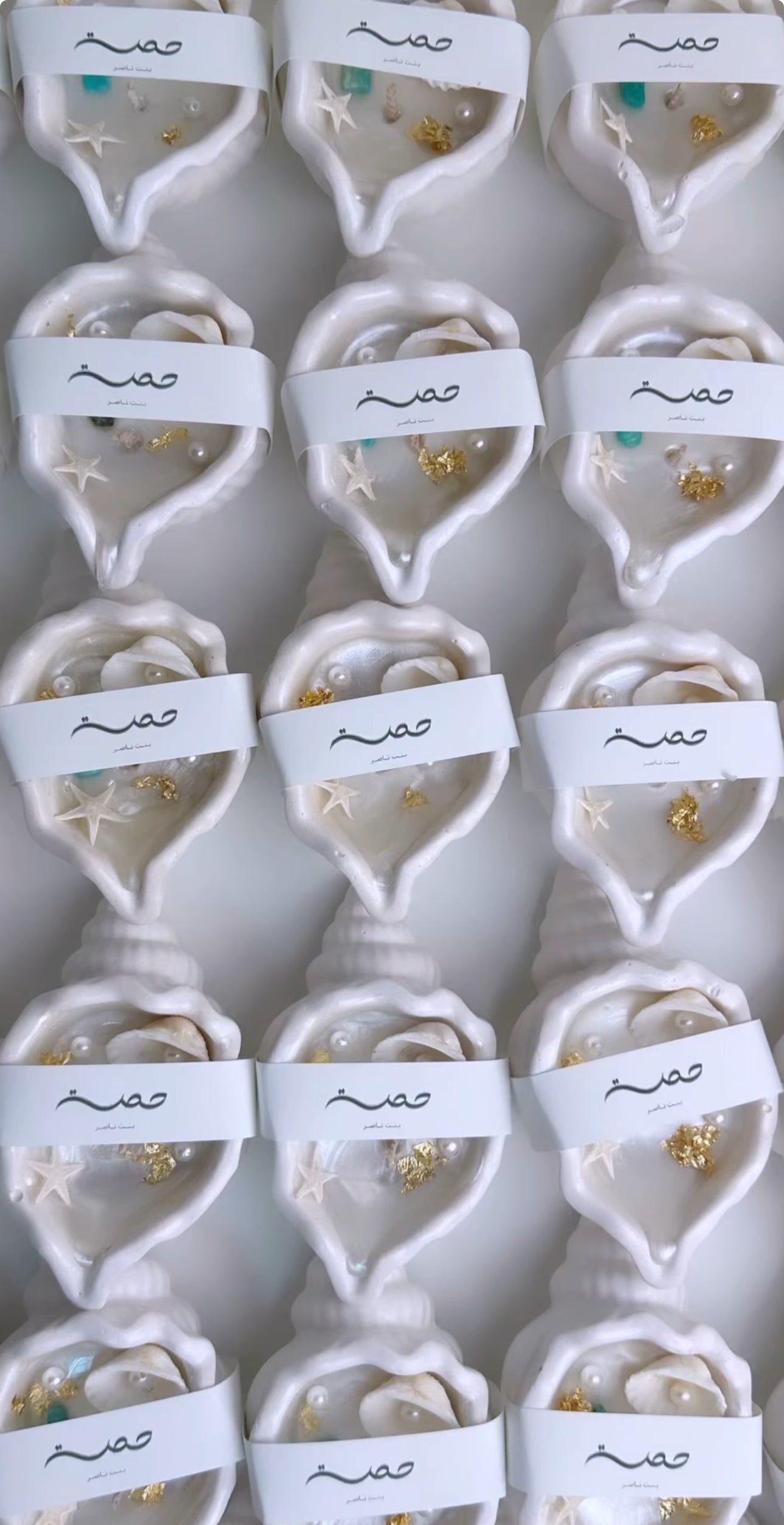 Shimmery Seashell Candles Giveaway: Customizable Set of 15