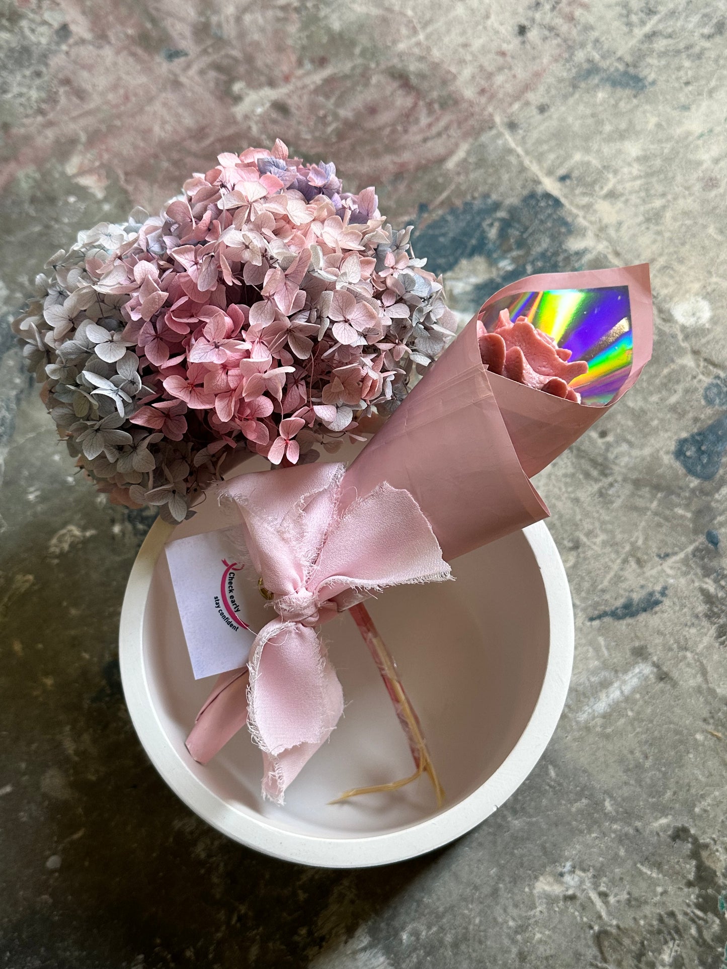 Breast Cancer Awarness Scented Flower Candle Giveaway - 15 pieces