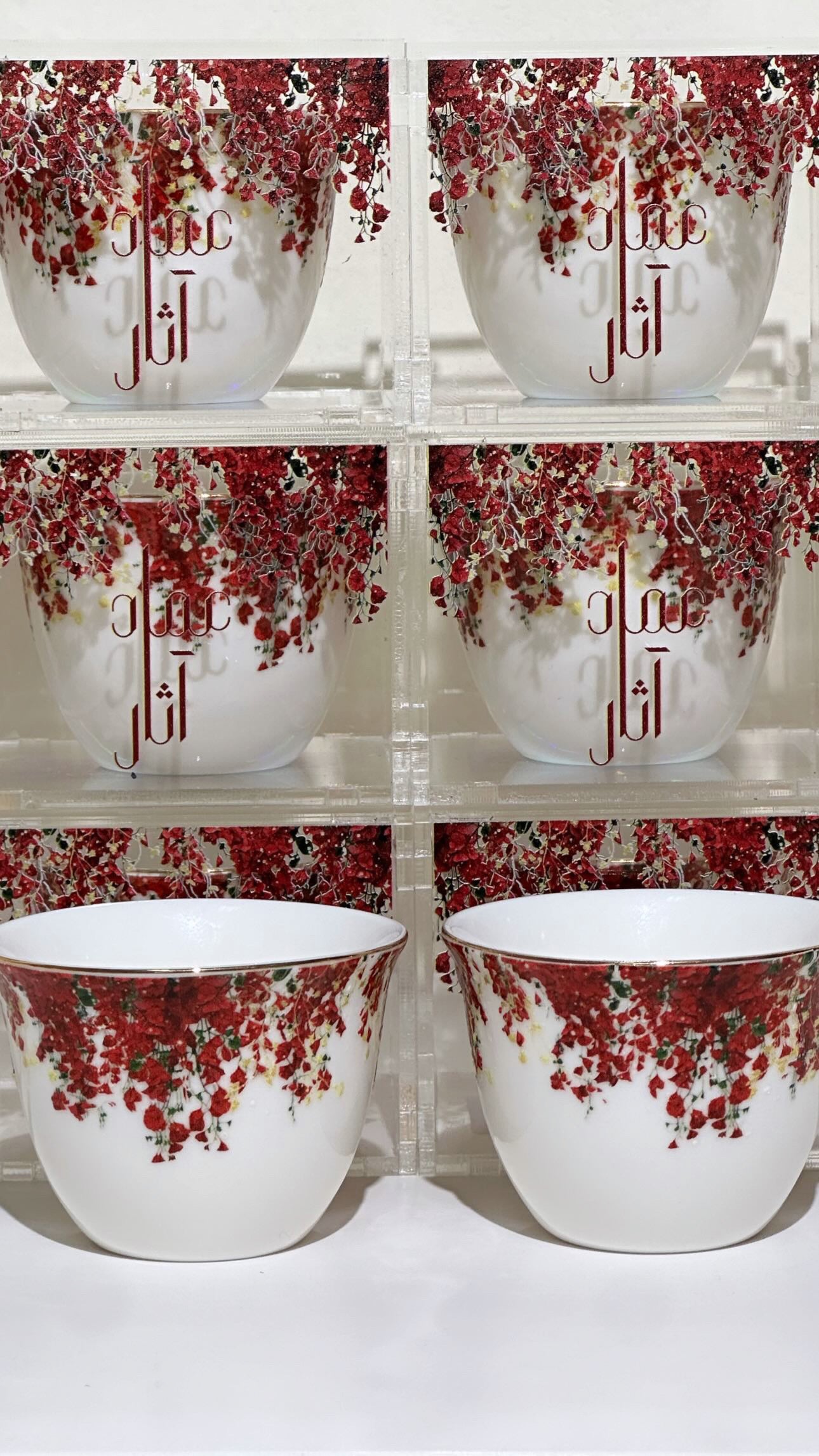 Customizable Coffee Cup - print inside + two sides or all around ( if applicaple ) - 100 pieces - acrylic box