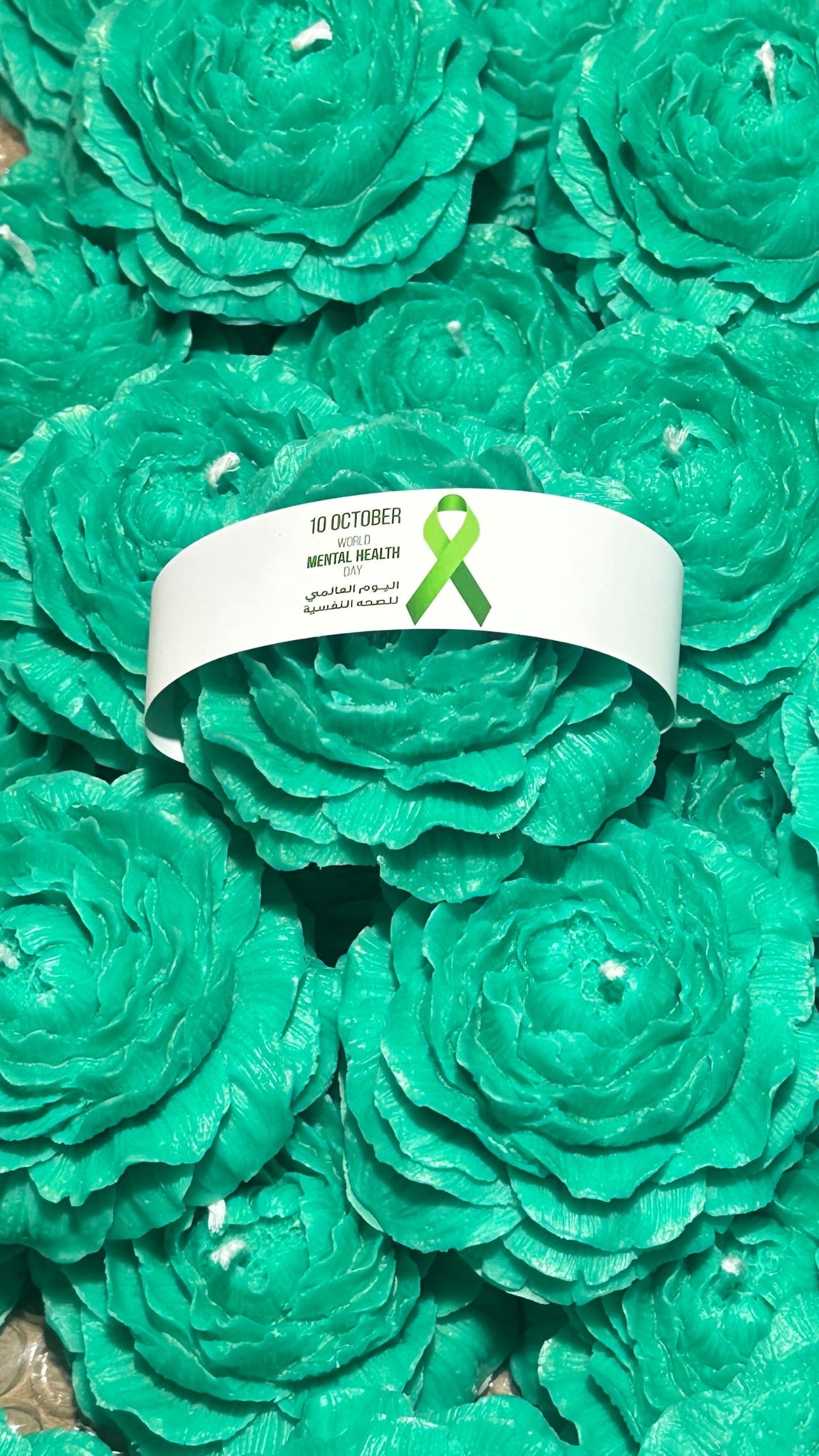 Mental Health Day Flower Candles Giveaway-20 pcs