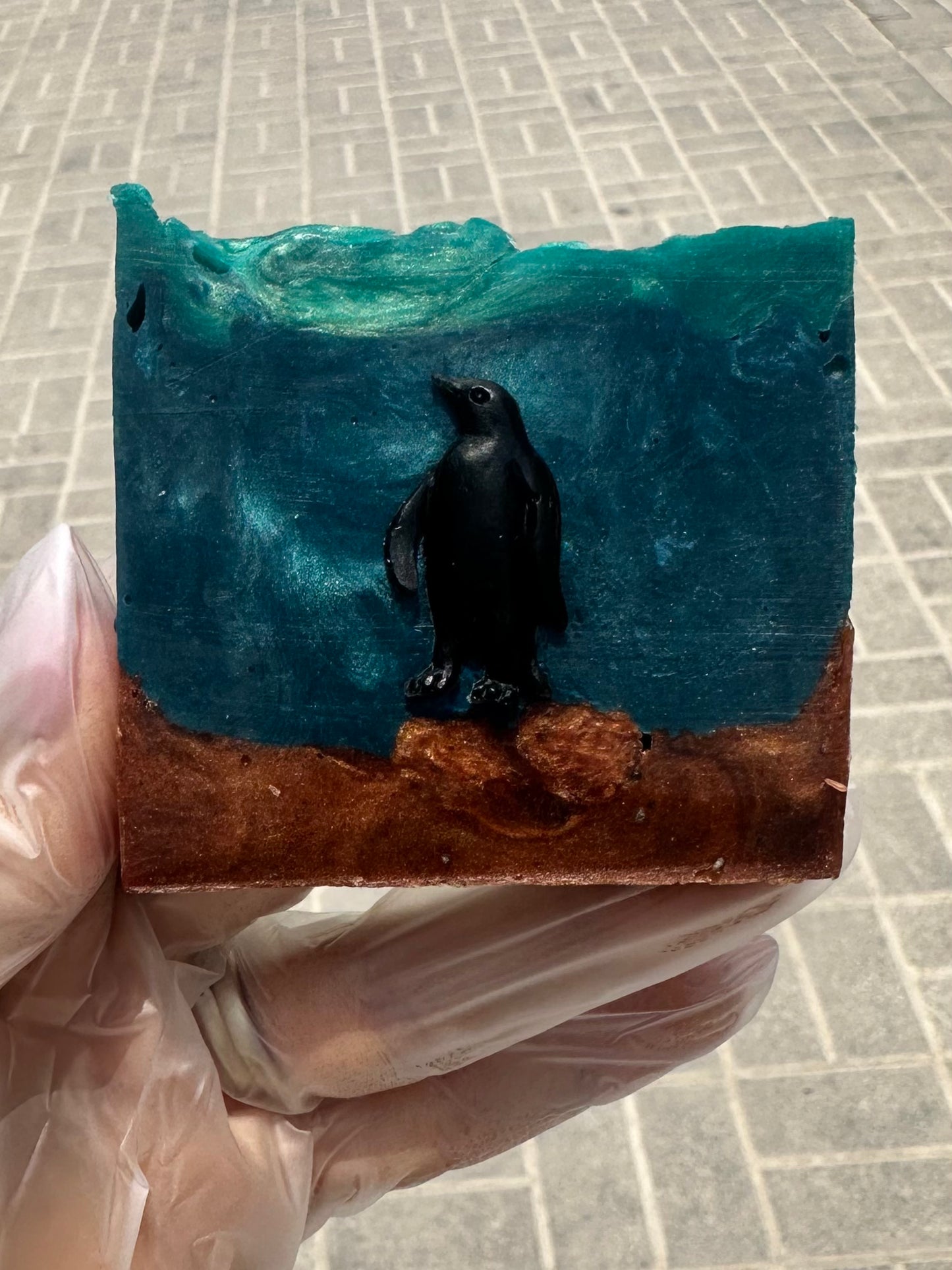 Custom Soap with Engraved Logo and Acrylic Box - the Design and Color is custom to your theme -15 pieces