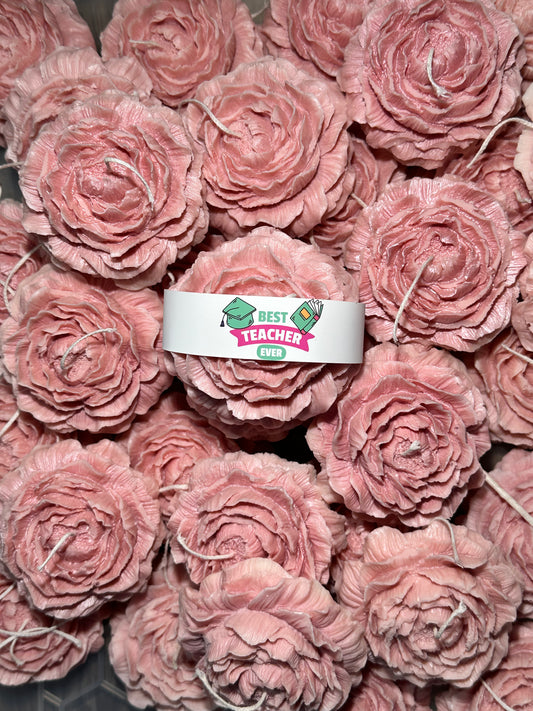 Flower candles with custom logo- 50 flower candles