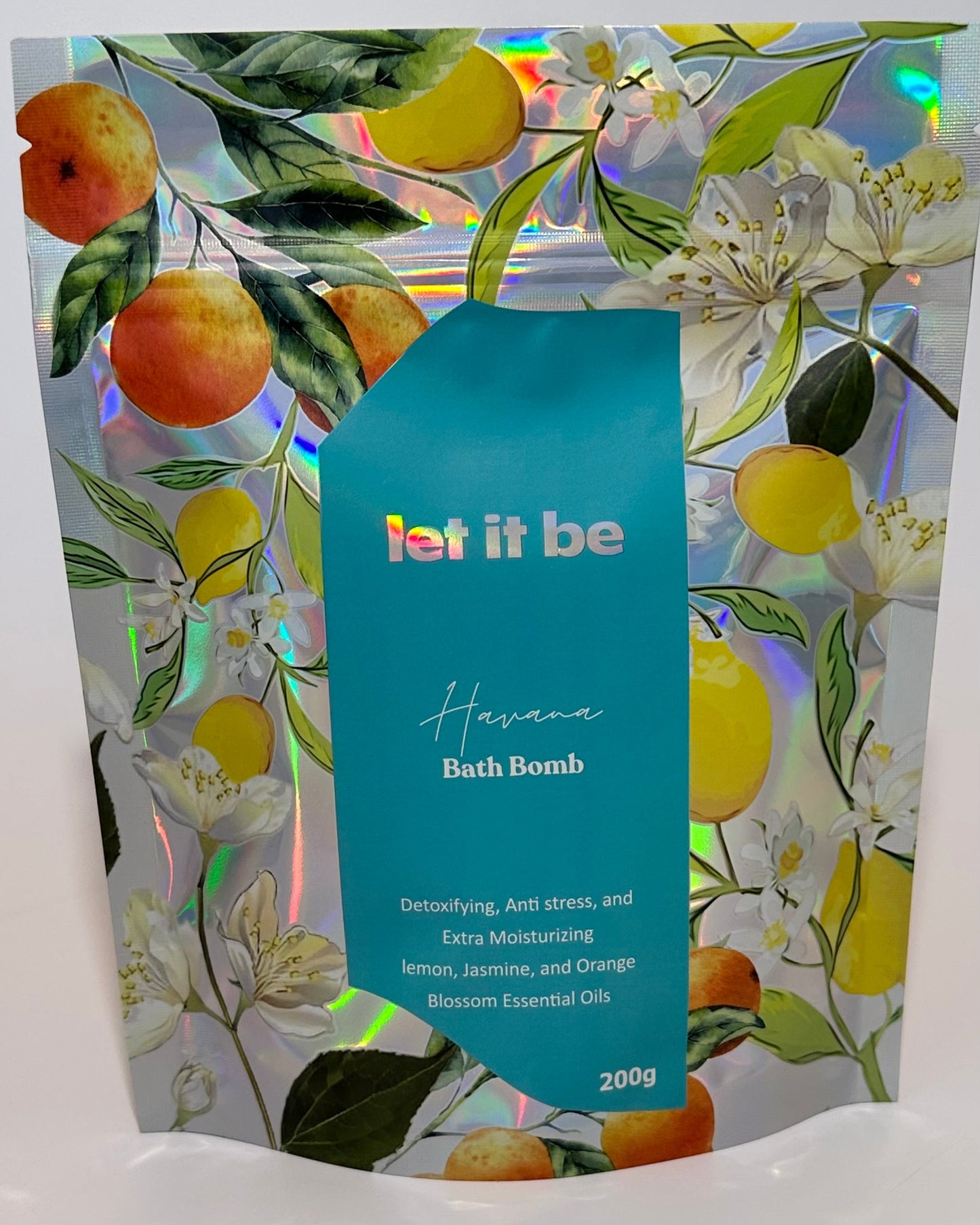Havana Bath Bomb - Lemon, Jasmine, and Orange Blossom Essential Oils with Dried Lemon slices